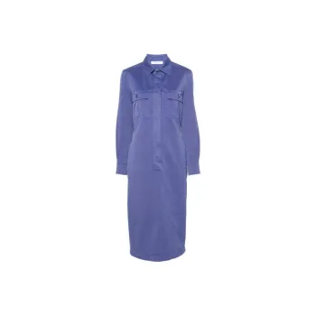 MaxMara Cennare Cotton Shirt Midi Dress