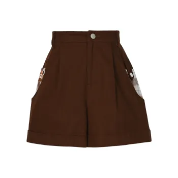 Snbl Casual Shorts Women's Dark Brown