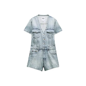 ZARA Trf Jumpsuits Women's Blue