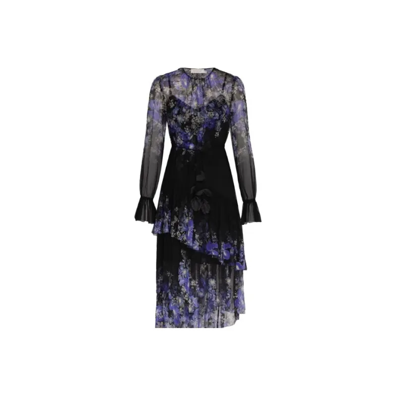 Zimmermann Lyrical Floral Tiered Dress-0