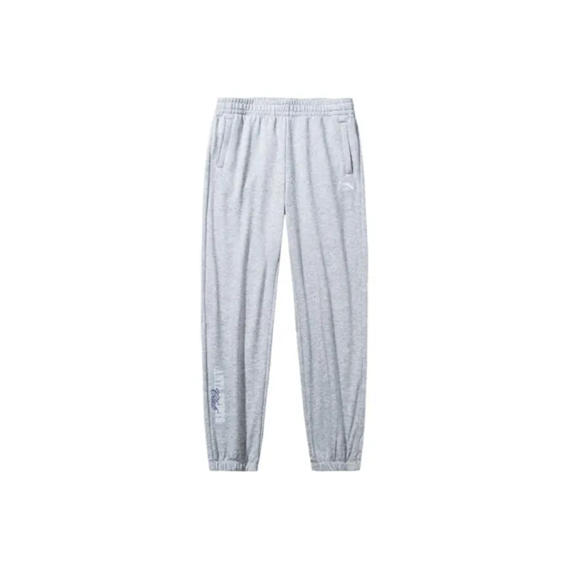 Anta Life Collection Knitted Sports Pants Women's CD25 Heather Gray-0