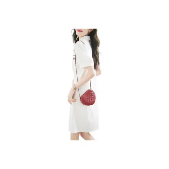 Mo Han Yi Mei Short Sleeved Dress Women's White