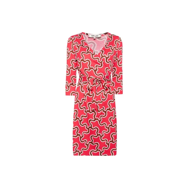DVF Diane Von Furstenberg Julian Silk Wrap Dress-0
