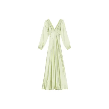 DOEN Long-Sleeved Dresses Women's Pistachio Green