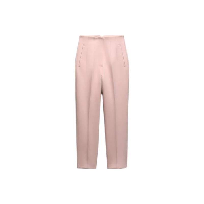 ZARA Suit Trousers Women's Pink-0
