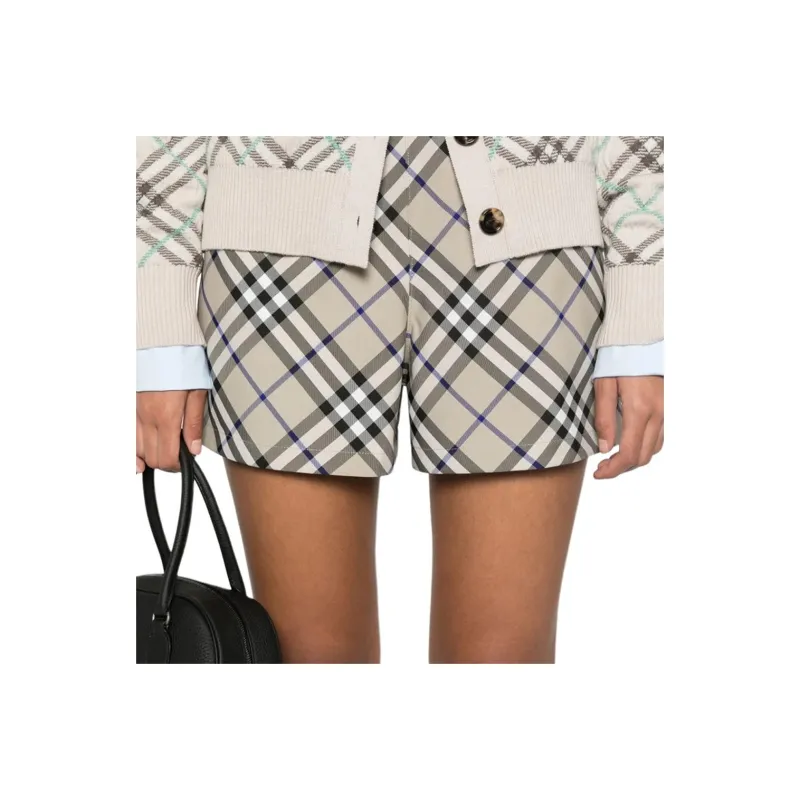 Burberry Casual Shorts Women's Gray-4