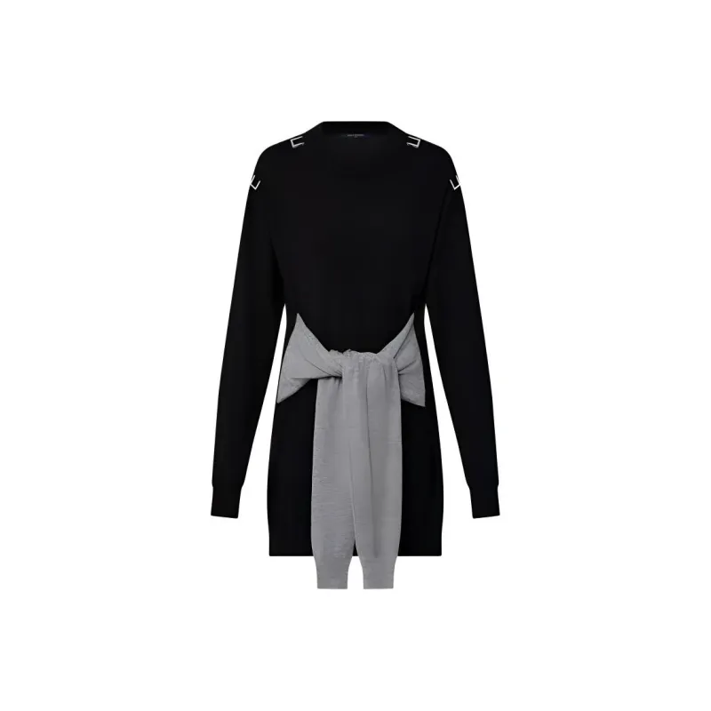 LOUIS VUITTON Sleeve Tie Knit Dress-0
