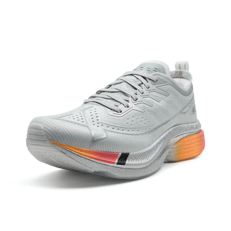 XTEP One Piece Molding 3 Running Shoes Men Low Top Silver, Lunar Stone Gray-1