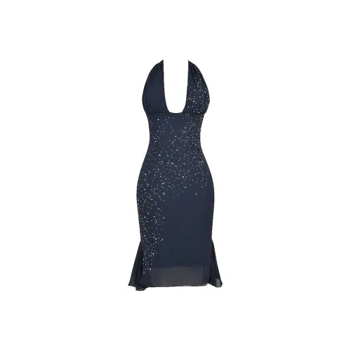 HOUSE OF CB JOVANNA Sleeveless Dress Women's Midnight/Deep Night Blue