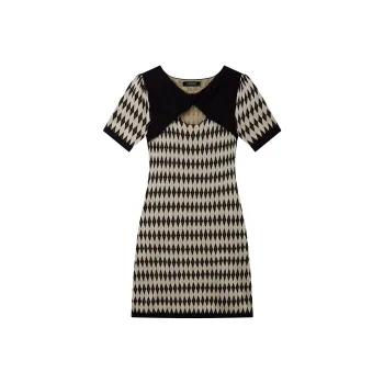 ONNFB Short-Sleeved Dresses Women's Plaid