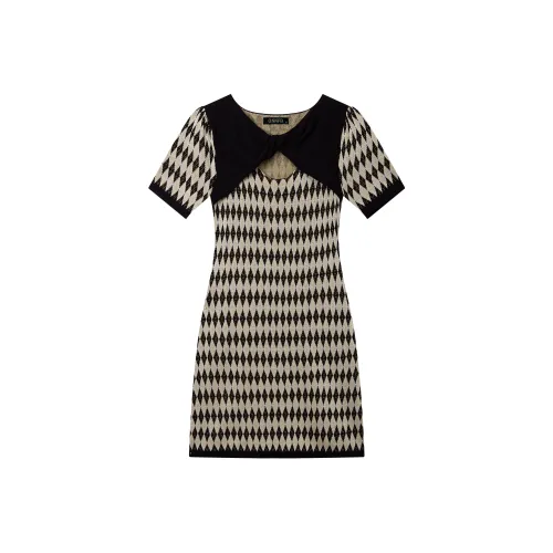 ONNFB Short-Sleeved Dresses Women's Plaid
