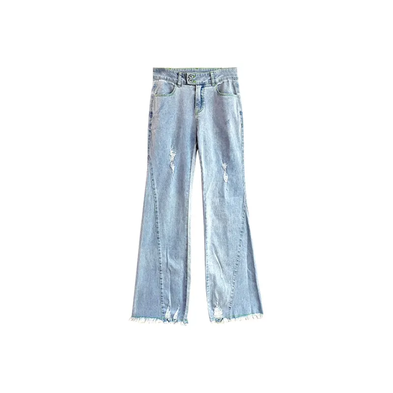 CHAU·RISING Chaurising Our Utopia Series Jeans Women's Light Blue-0