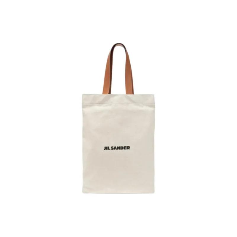 JIL SANDER Canvas Shoulder Bag Women's White-1