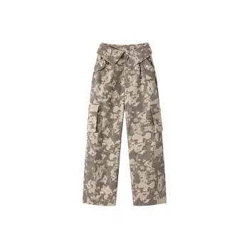 ANDREA MARTIN Cargo Pants Women's Gray Pink