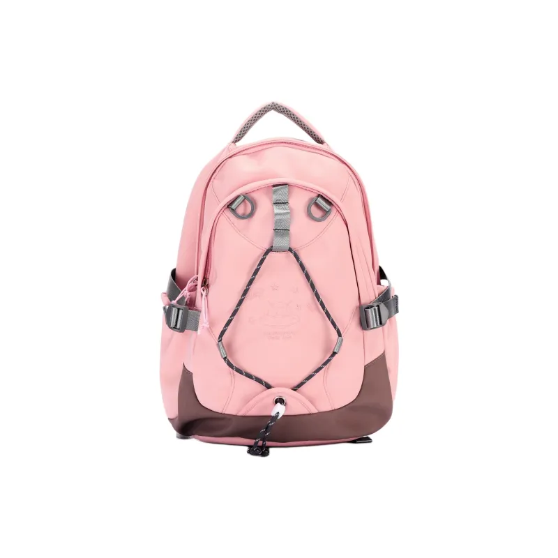 RED DRAGONFLY Fabric Space Meow Backpack Regular Women's Pink Gray-10