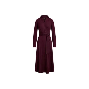 LAUREN RALPH LAUREN FW24 Long Sleeved Dress Women's Red