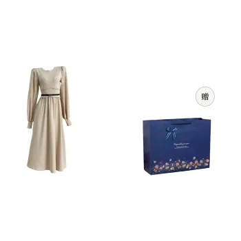 ONNFB Long Sleeved Dresses Women's Apricot