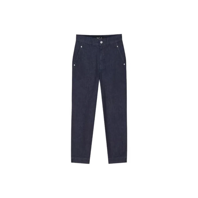 Agnes B. Marilyn High-rise Cropped Jeans-0