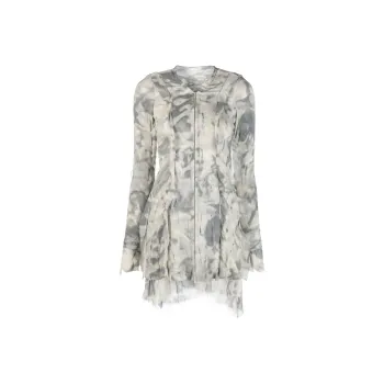 DIESEL Long-Sleeved Dresses Women's Light Gray