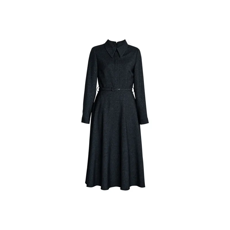 ROEYSHOUSE FW24 Long Sleeved Dress Women's Black Gray-0
