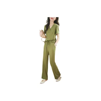 Mo Han Yi Mei Casual Suit Women's Green