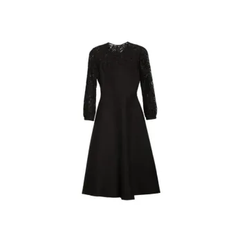 Valentino Long Sleeved Dresses Women's Black