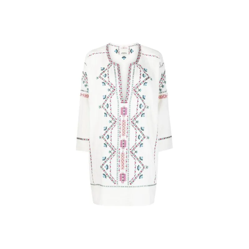 ISABEL MARANT Long-Sleeved Dresses Women's White-0