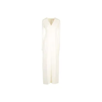 MaxMara V-Neck Fringed Dress