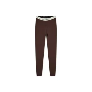 SPORTY & RICH Logo waistband Knitted Leggings