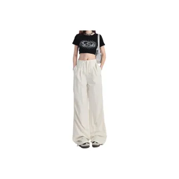 Wen Shan Casual Pants Women's Cream Apricot