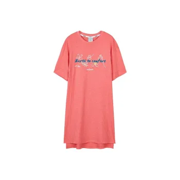 Skechers Environmental Protection Short Sleeved Dress Women's Mixed Coral Pink