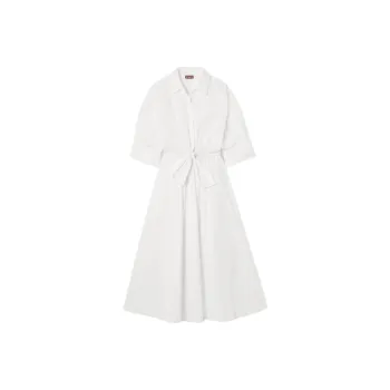 Staud Long-Sleeved Dresses Women's White