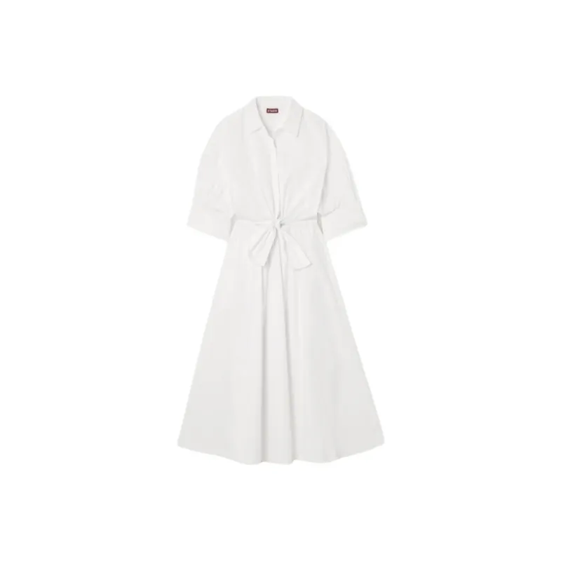 Staud Long-Sleeved Dresses Women's White-0