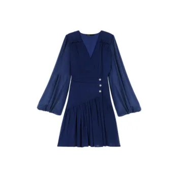 Maje Ruffled Mini Dress