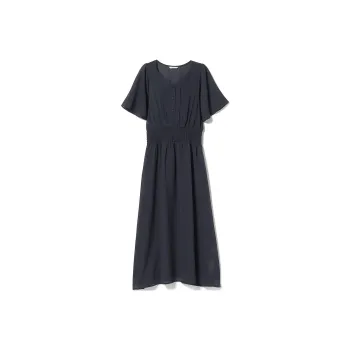 Beams Short Sleeved Dresses Women's Marine Blue