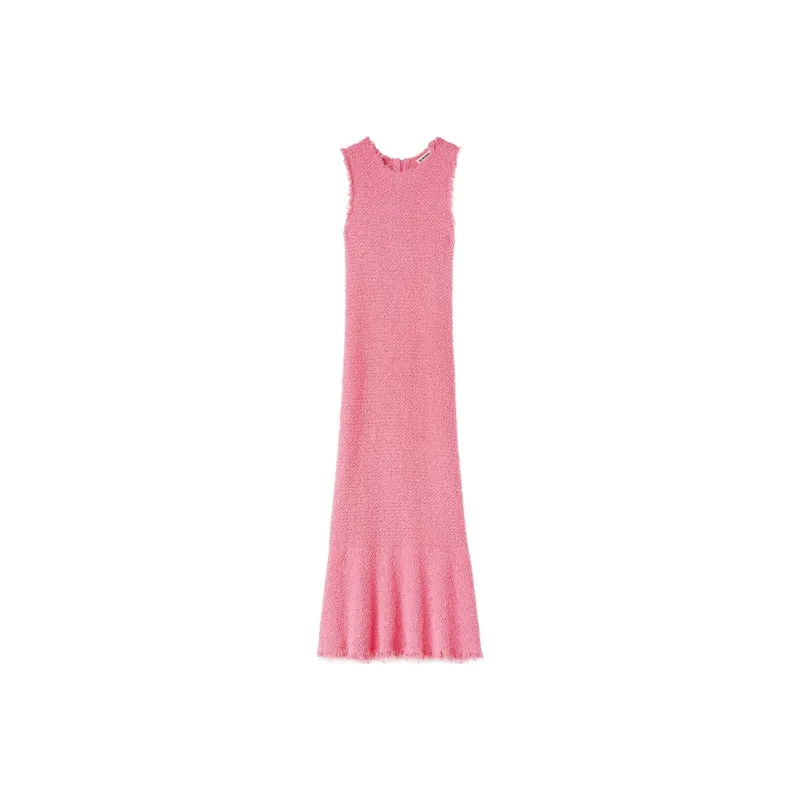 JIL SANDER Embroidered Sleeveless Maxi Dress-0