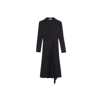 Sandro Long sleeved V neck Dress