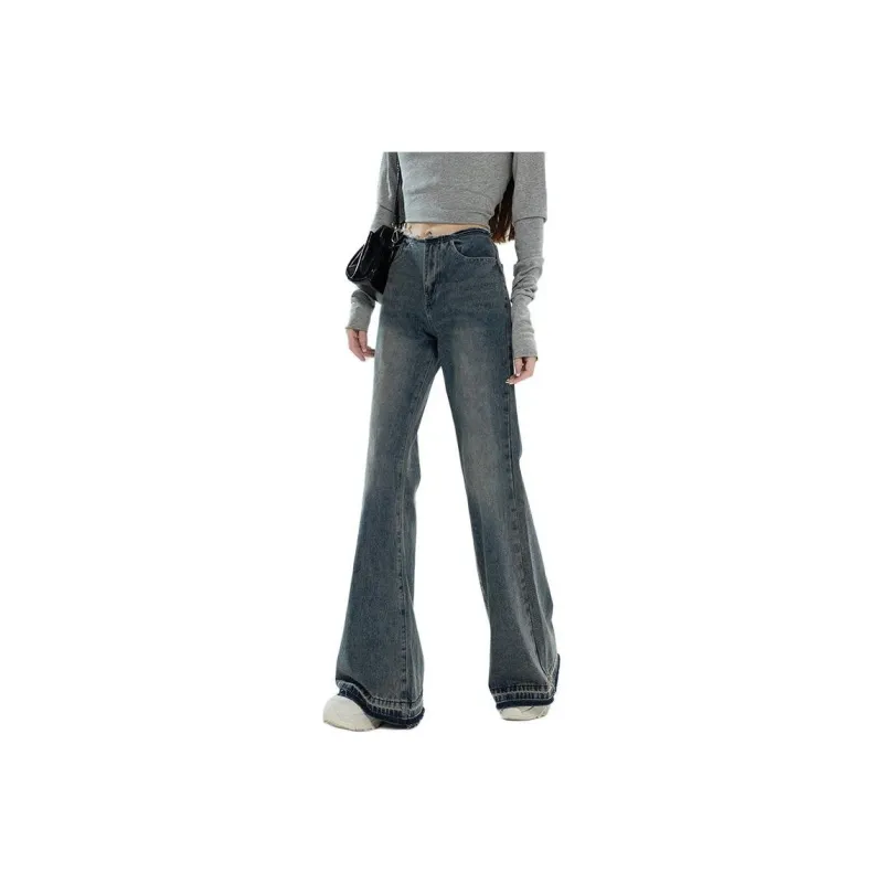 YINLEI Jeans Women's Vintage Blue-0