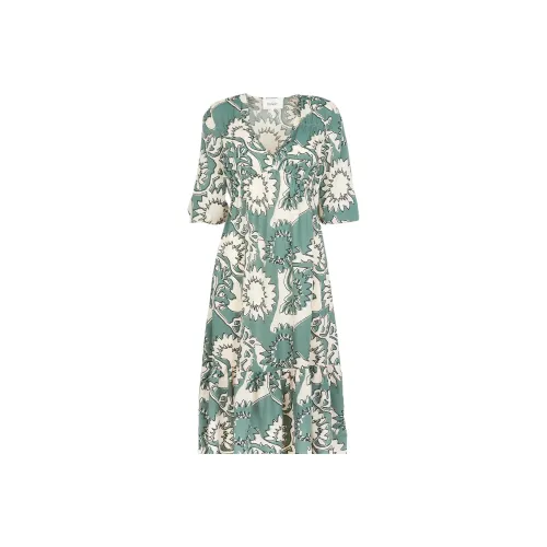 BA&SH Long-Sleeved Dresses Women's Green