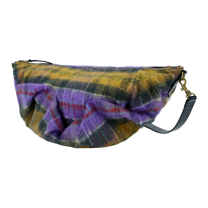 Vivienne Westwood Wool Handbag, Shoulder Bag Tubas Women's Purple & Multicolor-1