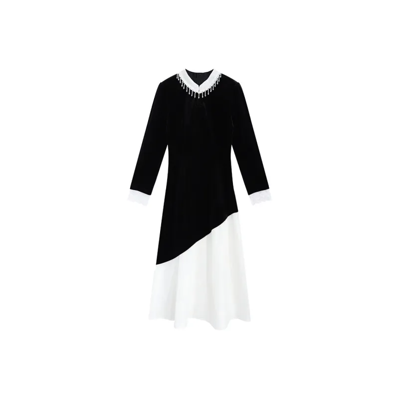 ETSE Long-Sleeved Dresses Women's Black-0