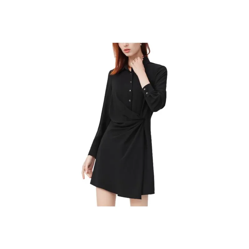 FINITY Long Sleeved Dresses Women's Black-0