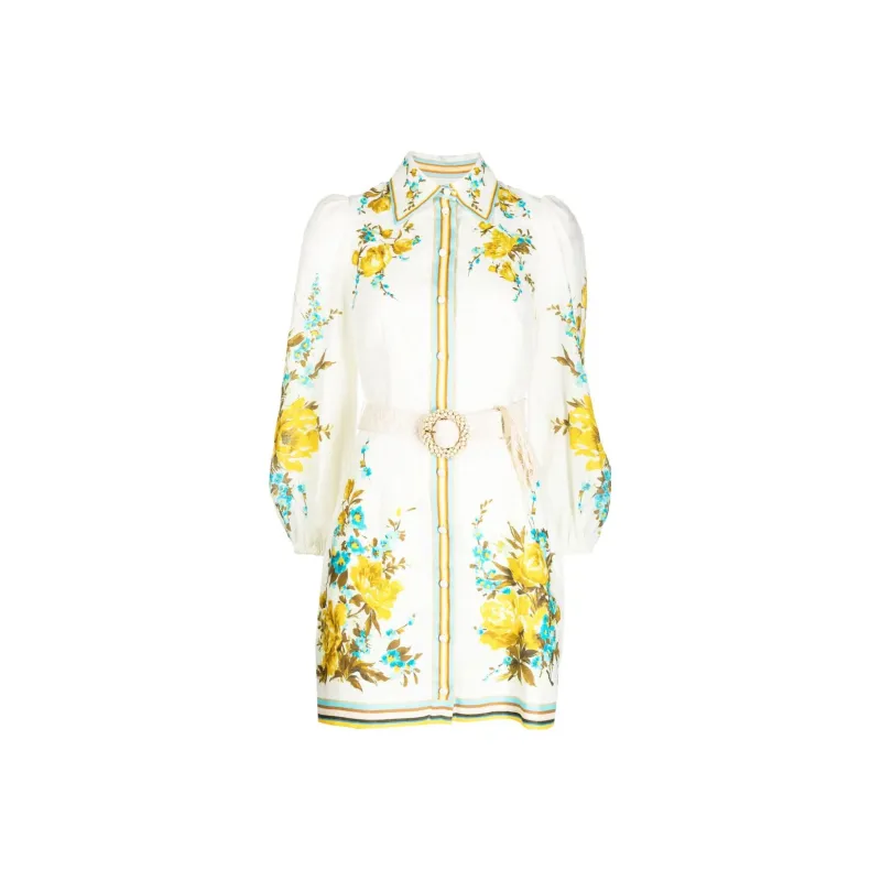 Zimmermann Long-Sleeved Dresses Women's White-0