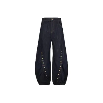 YINLEI Jeans Unisex Blue