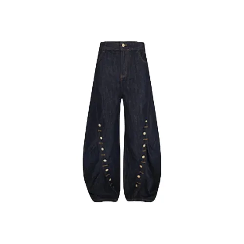 YINLEI Jeans Unisex Blue
