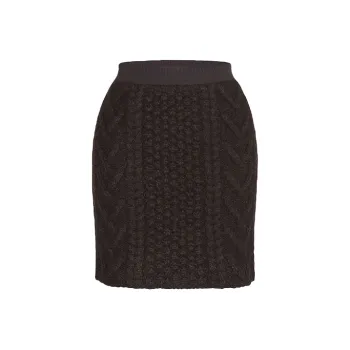 Bottega Veneta Casual Short Skirts Women's Chocolate Brown