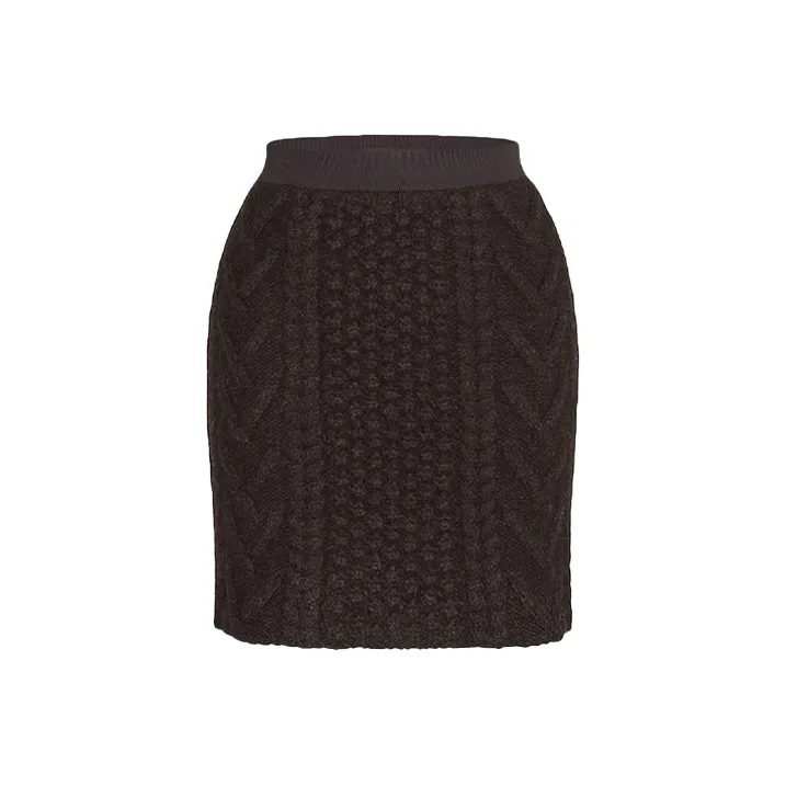 Bottega Veneta Casual Short Skirts Women's Chocolate Brown-0