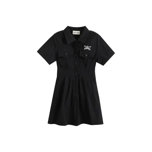 HARDY HARDY Short Sleeved Dress Women's Black