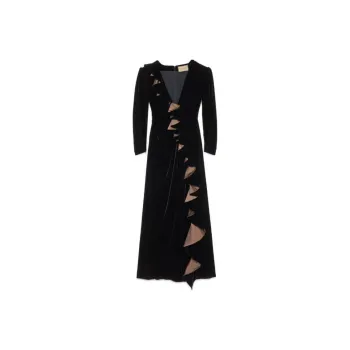 GUCCI Long Sleeved Dresses Women's Black