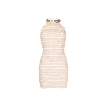 BALMAIN Sleeveless Dresses Women's Beige